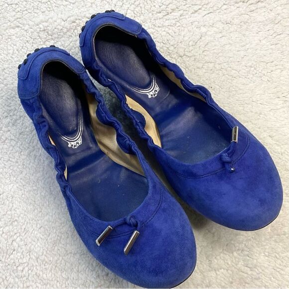 TOD’S BALLET FLATS DEE LACCERTO SUEDE - Picture 2 of 10